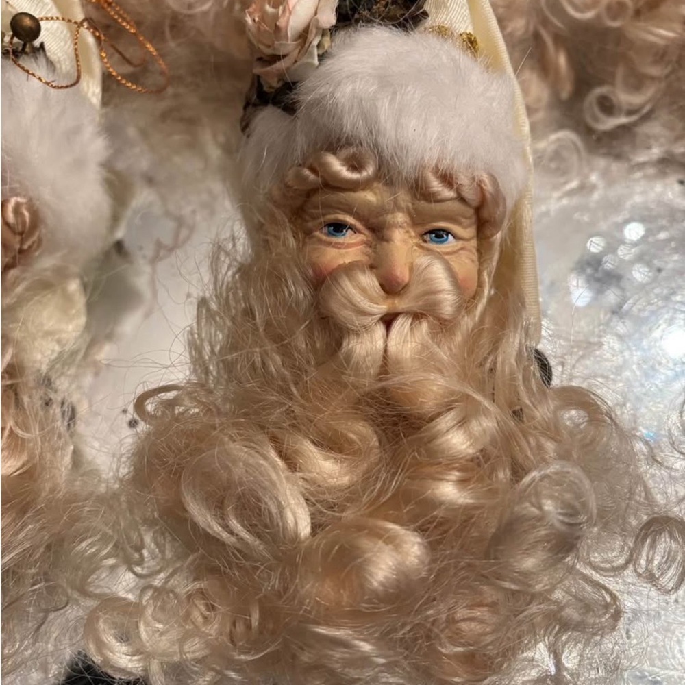 Curly Beard Santa Claus Christmas tree Ornaments